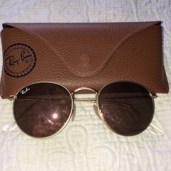 ray ban 3447 round metal rose ray ban 3447 round metal rose